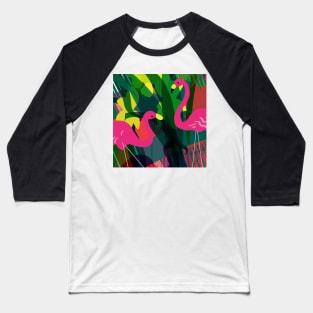 Gossiping flamingos Baseball T-Shirt